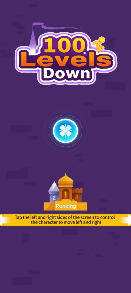 Down 100 Levels main menu